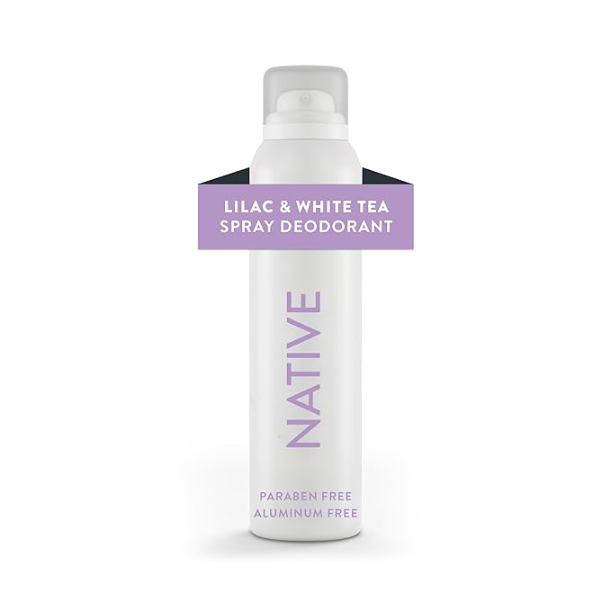 Native Deodorant & Body Spray Contains Naturally Derived Ingredients | Deodorant for Women and Men, All Day Odor Protection, Aluminum and Hydrocarbon Propellant Free | Lilac & White Tea