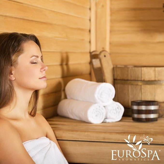 EuroSpa Aromatics Pure Eucalyptus Oil ShowerMist and Steam Room Spray, All-Natural Premium Aromatherapy Essential Oils - Lavender Infused, 2oz