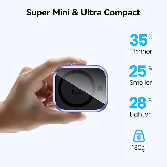 for MagSafe Battery Pack 10000mAh,3-in-1 Magnetic Power Bank,22.5W PD Fast Charging USB C in&Out Powerbank for iPhone 16/15/14/13/12,Apple Watch Series,Airpods