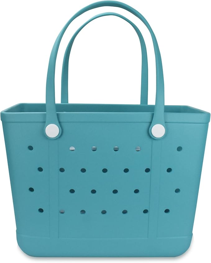 Beach Tote Bag for Women, Rubber Beach Bag Waterproof Sandproof, Extra Large EVA Tote Bag Boat Bag