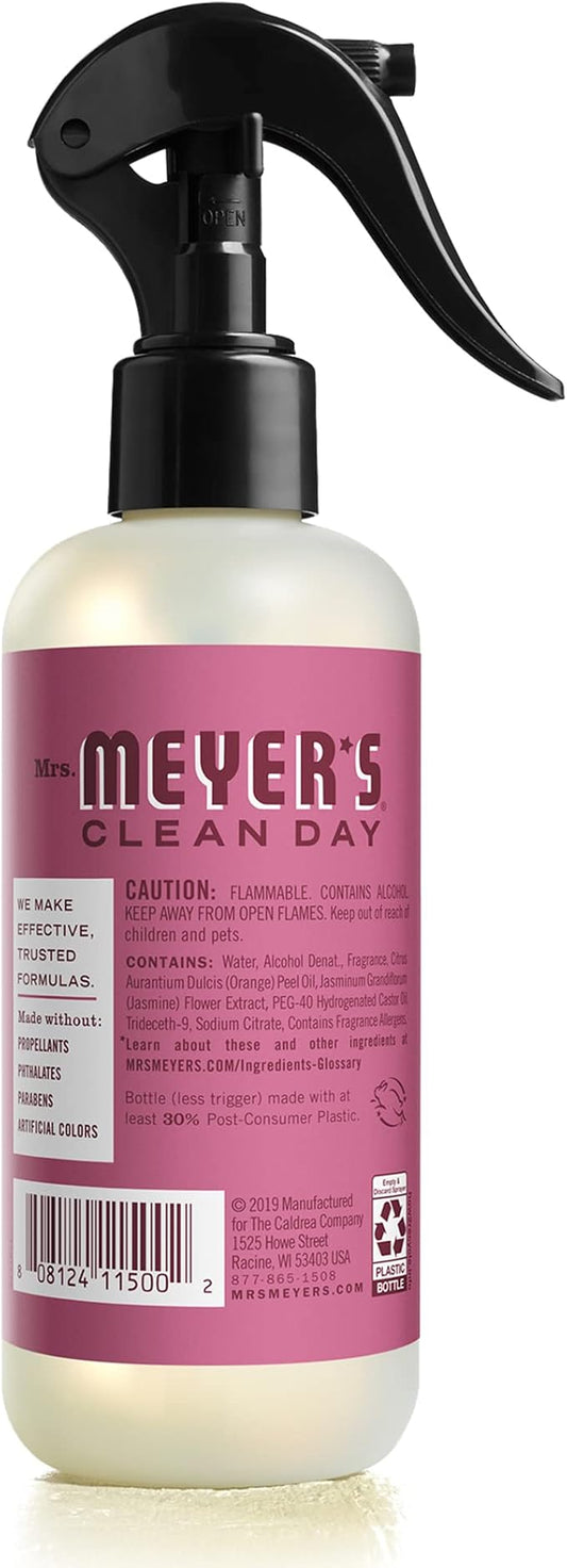 MRS. MEYER'S CLEAN DAY Room and Air Freshener Spray, Non-Aerosol Spray Bottle Infused with Essential Oils, Mum, 8 fl. oz