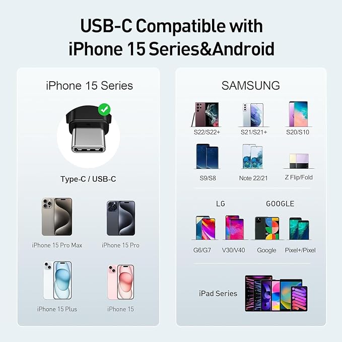 iWALK USB-C Portable Charger for iPhone 15/16: Mini 20W 4,800mAh Wireless Power Bank Fast Charging Travel Battery Pack Compatible with iPhone 16/15/15 Plus/15 Pro/15 Pro Max, Andriod Phone Samsung