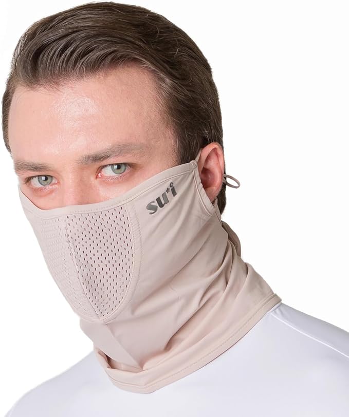 KOREA (Type B) UV Sun Protection Balaclava Half Face Mask - For Golf, Hiking, Running, Cycling & Outdoor Sports