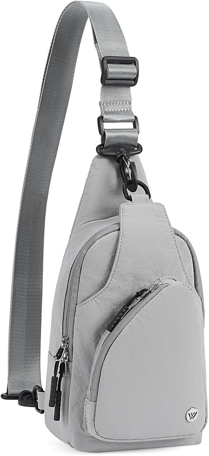 WESTBRONCO Small Sling Bag for Women Nylon Crossbody Sling Backpck Lightweight for Travel Casual Daily