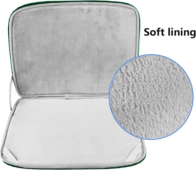 Laptop Sleeve Case, 15.6 Inch, Durable Shockproof Protective Cover Compatible with HP, ASUS, Lenovo, Acer, Notebook, Computer, Green