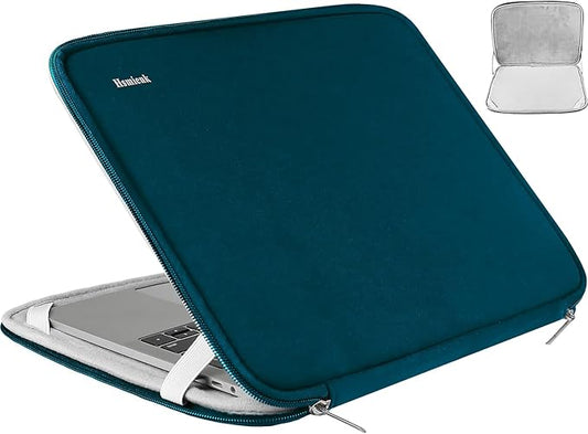 Laptop Sleeve 15.6 Inch, Durable Shockproof Protective Cover Compatible with HP, ASUS, Lenovo, Acer, Notebook, Computer, Cyan