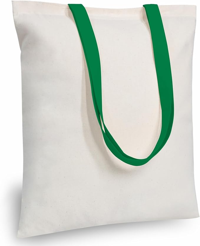 TOPDesign 6-Pack Economical 16"x15" Cotton Tote Bag, Lightweight Medium Reusable Grocery Shopping Cloth Bags, Suitable for DIY, Advertising, Promotion, Gift, Activity