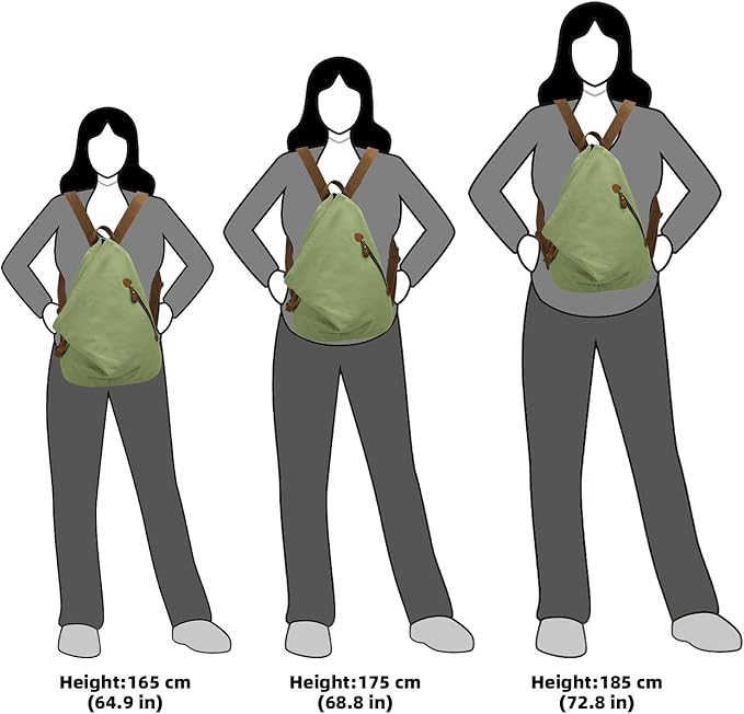 KL928 Canvas Vintage Backpack – Large Casual Daypack Outdoor Travel Rucksack Hiking Backpacks for Men Women