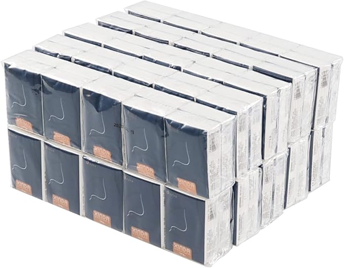 Saedy 100 Packs 4-Ply Mini Soft Pocket Tissues, Travel Size Facial Tissue Paper