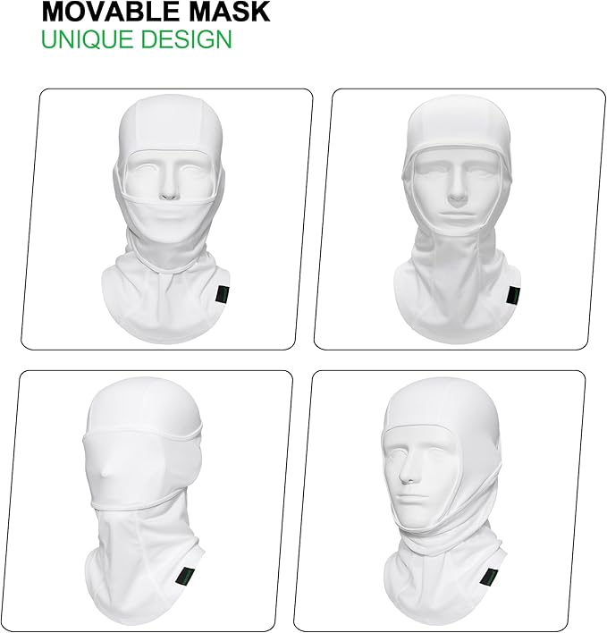 Balaclava Ski Mask 3 Pieces Full Face Cover for Men and Women Breathable Windproof Balaclava Face Mask for Skiing & Snowboard