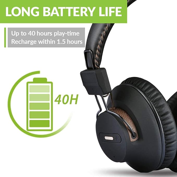 Avantree HT5009 - Wireless Headphones for TV Watching with Clear Dialogue Mode, Enhanced Volume & Comfortable Fit for Seniors, 40hrs Bluetooth Headset, 164ft, Pass-Through Support, No Audio Delay