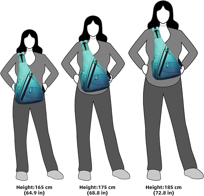 KL928 Canvas Sling Bag - Small Crossbody Backpack Shoulder Casual Daypack Rucksack for Men Women(Large Version)