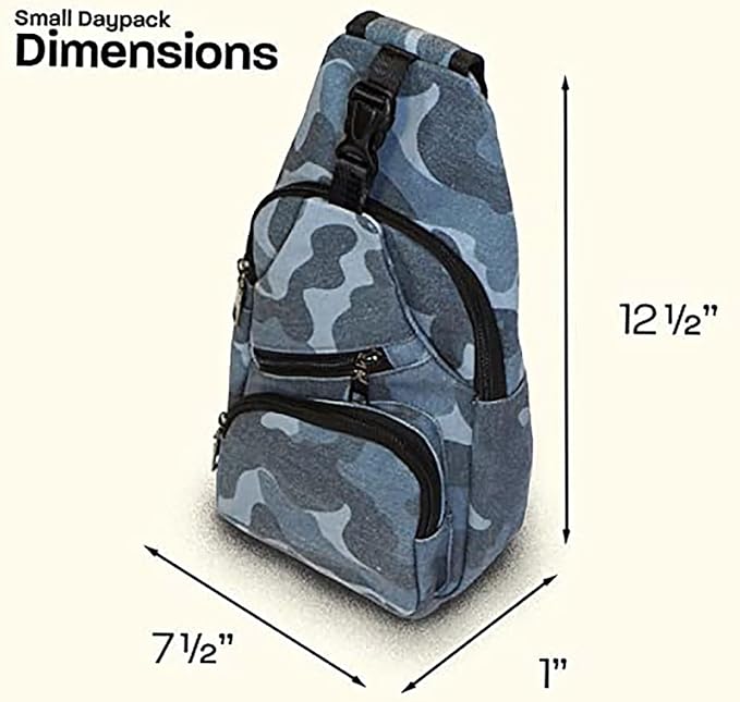 Anti-Theft Daypack Crossbody Sling Backpack, USB Charging, Lightweight Day Pack for Travel, Hiking, Everyday, Regular, Gray