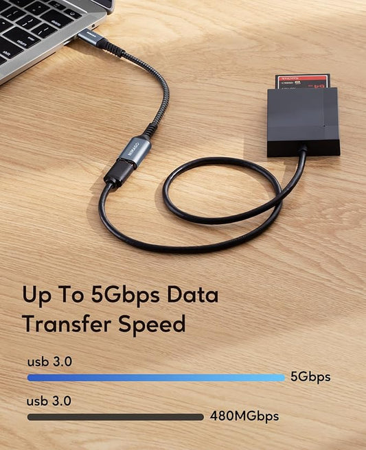 USB C to USB 3.0 Adapter [2 pack],NIMASO USB-C to USB,Thunderbolt 3 to USB Adapter OTG Cable for Macbook Pro/Air 2020/2018,iPad Pro 2020,Galaxy S20 S20+,Google Pixel and More