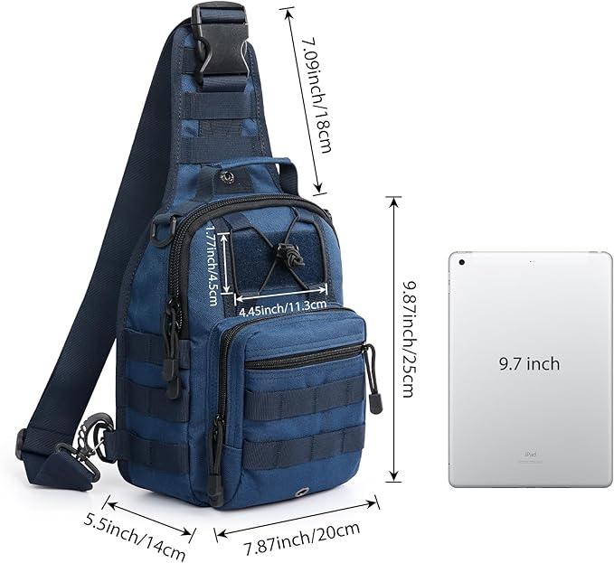 G4Free Outdoor Tactical Bag Backpack, Military Sport Bag Pack Sling Shoulder Backpack Tactical Bag for Every Day Carry