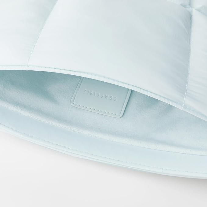 Comfyable Puffy Laptop Sleeve 15 Inch 16 Inch, Quilted Puffer Laptop Carrying Case, Pillow Pouch Compatible for MacBook Air 15 in M4 2025 & MacBook Pro 16 in M4 2024, Blue