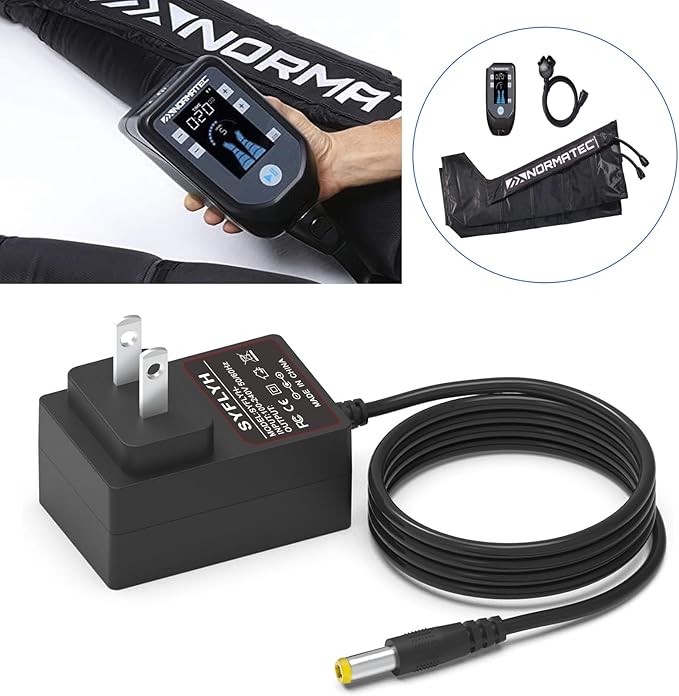 Replacemen Charger for Hyperice Normatec 2.0 Pro Leg Adapter for Normatec 30121 Power Supply Cord for 60030 001-03 60010 001-00 60000-001-03 System Pulse Recovery Massage Device