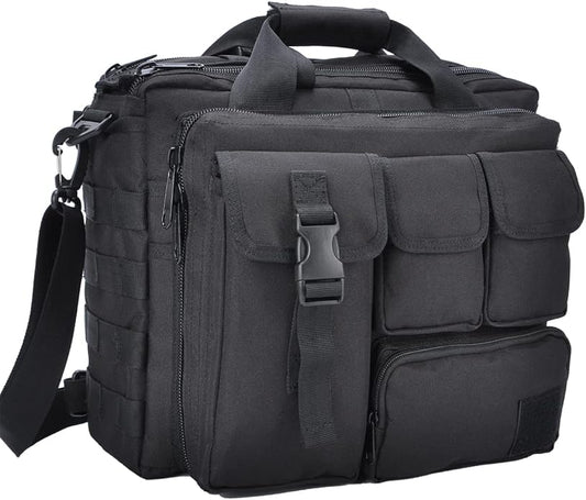 Tactical Briefcase, tactical computer bag 14.1" 15.6 In Men's Military Laptop Messenger Multifunction Briefcase for Men