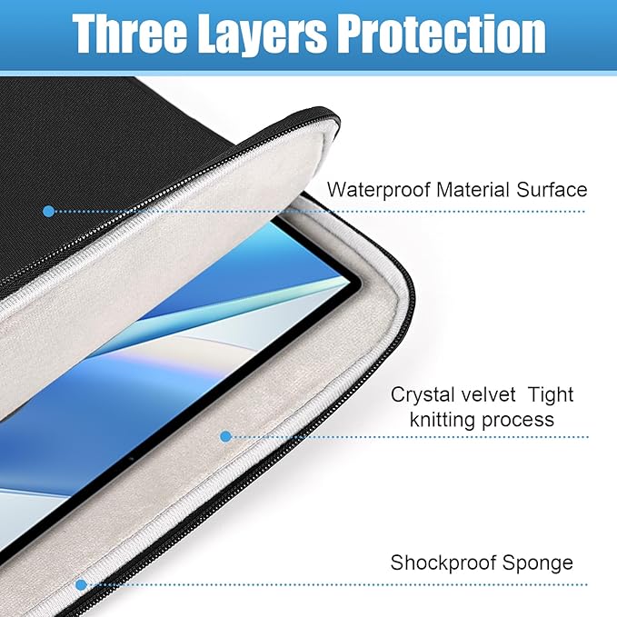 Ctemnpho 18.5 inch Laptop Sleeve Case Storage Bag, Portable Computer Cover Bag with Pocket Zipper for 18.5 inch Monitor, Laptop Notebook Computer Gaming Display Protective Travel