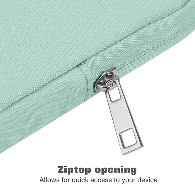 MoKo 9-11 Inch Tablet Sleeve Bag Carrying Case Fits iPad air 5 10.9" 2022, iPad Pro 11 M2 2022-2018, iPad 10th 10.9,iPad 9/8/7th Gen 10.2,iPad Air 4 10.9/Air 3 10.5,Tab S8/S9 11", Mint Green