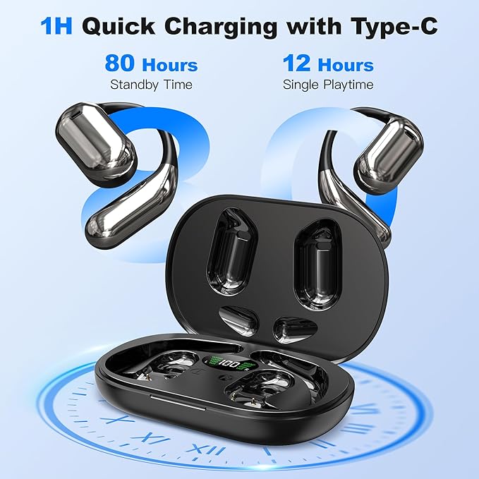 AI Language Translation Earbuds, 3-in-1 AI Wireless Translator Earbuds Real Time Translating Earbud for 144 Languages, HF Sound, Bluetooth 5.4 Headphones for Travel Sport Business (Black)