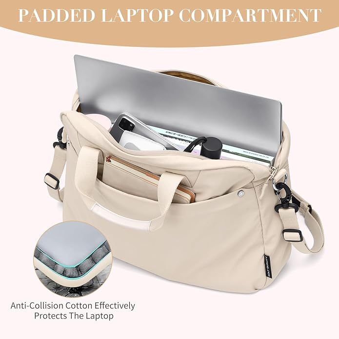 Laptop Tote Bag for Women Casual Tote Bag for Business Teacher Carry On Crossbody Bag