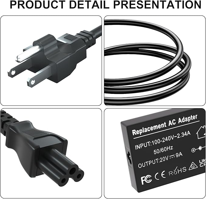 Charger Compatible for Asus ROG Zephyrus G14(2022 2023) GA401 GA401I GA401Q GA401QM GA401QEC GA401IV GA401IVC GA401II GA401IH GA401IU G15 G531GT GA502 GA502D ADP-180TB H Gaming Laptop 180W
