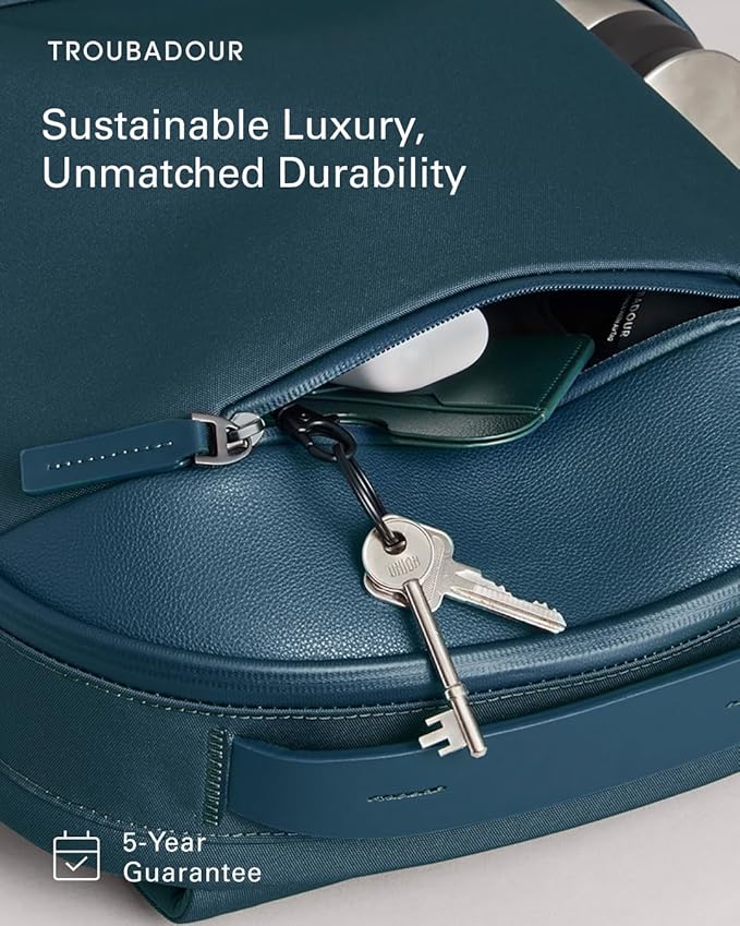 Troubadour Apex 3.0-22L Premium Laptop Backpack - Ergonomic & Water Resistant - Designed for Work and Travel - Air Force Blue