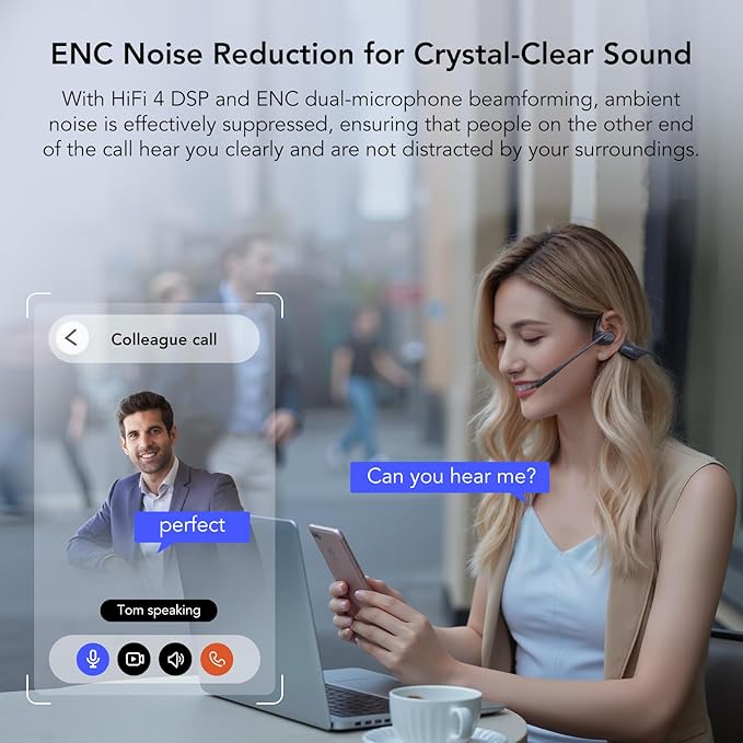 MemPod Pro 2S Voice Recorder Headset, Open Ear Bluetooth Headphones with Mic, ChatGPT Powered Transcribe & Summarize, Dongle, App Control, Support 97 Languages, for Lectures, Meetings, Calls