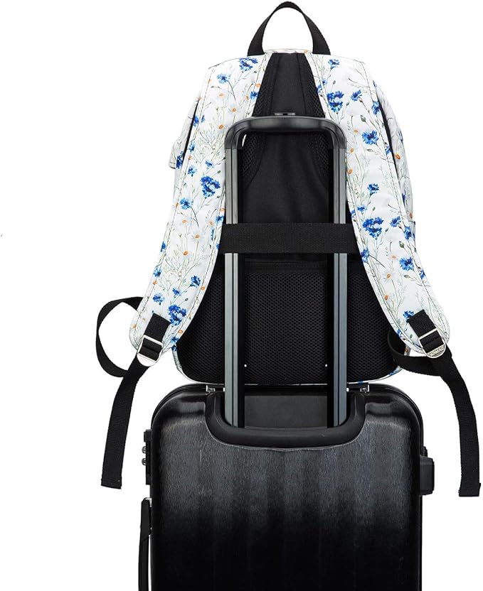 Kinmac Lavender Waterproof Laptop Travel Outdoor Backpack With USB Charging Port For 13 inch 14 inch and 15.6 inch Laptop