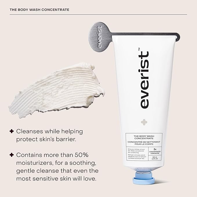 The Hydrating Body Ritual Set, 3.4 fl. oz Body Wash Concentrate & 6.09 fl. oz Post Shower Body Spritz in Jute Travel Bag, Cleansing & Hydrating For All Skin Types