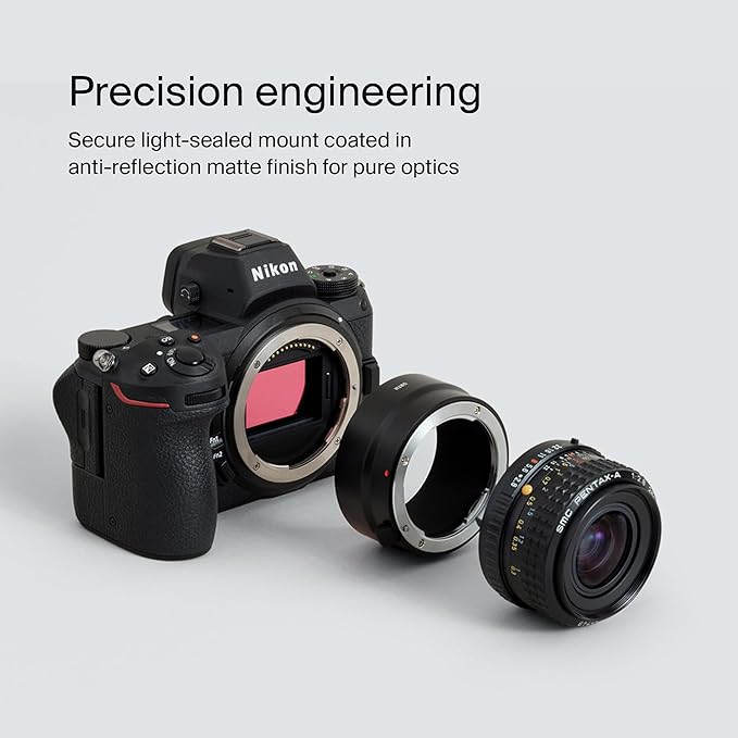 Urth Lens Mount Adapter: Compatible for Nikon Z Camera Body to Pentax K Lens