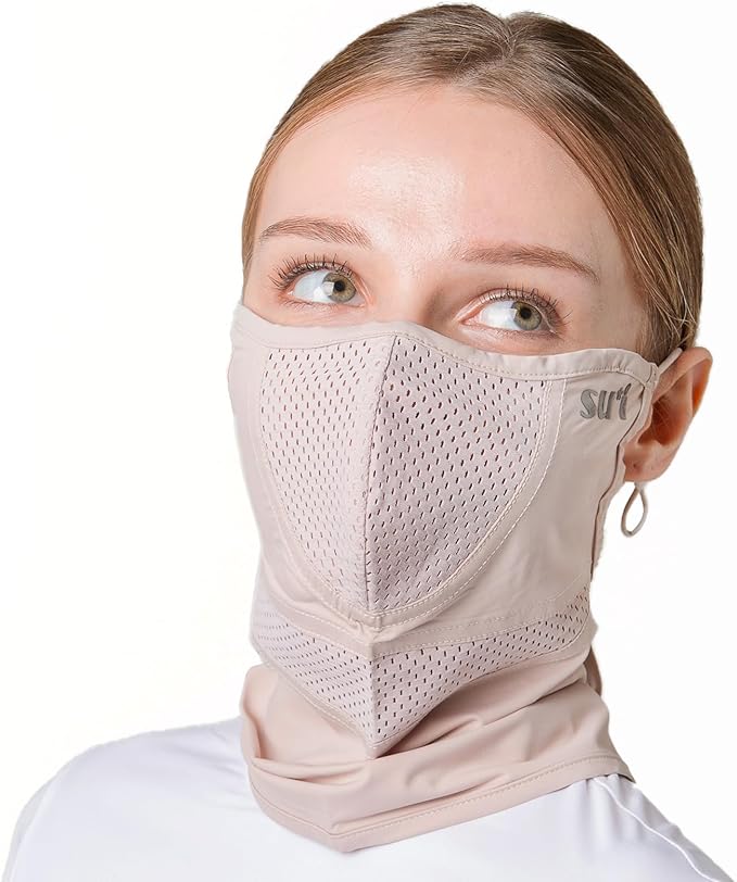 KOREA (Type H) UV Sun Protection Balaclava Half Face Mask - For Golf, Hiking, Running, Cycling & Outdoor Sports