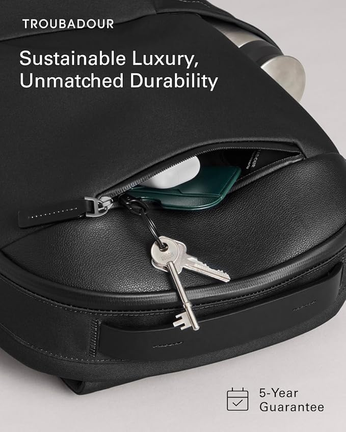 Troubadour Apex 3.0-22L Premium Laptop Backpack - Ergonomic & Water Resistant - Designed for Work and Travel - Basalt