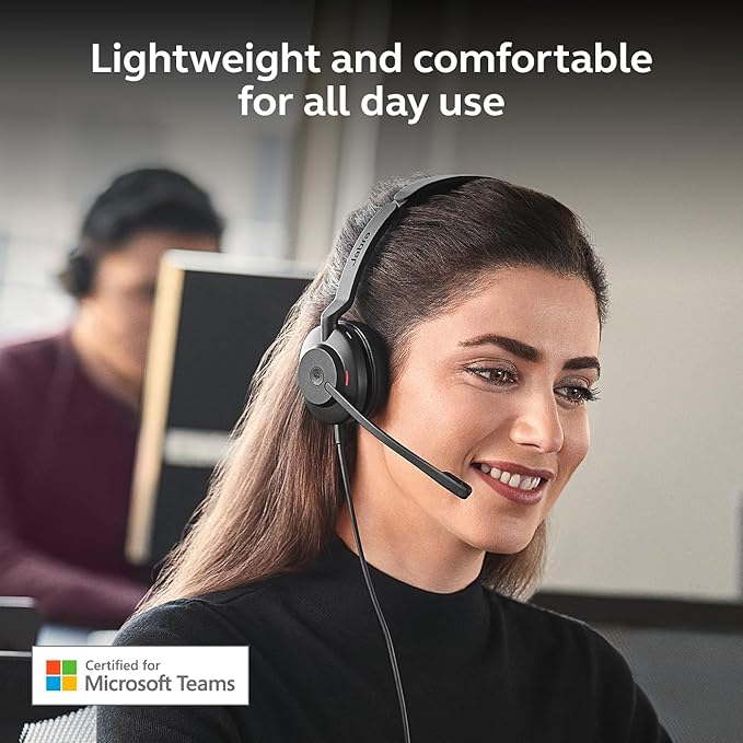 Jabra Evolve2 30 SE (2025 Version) Wired Single-Ear Headphones with Microphone for Work –Computer Headset - USB-A and USB-C Cable - Microsoft Teams Certified - Works with All Meeting Platforms – Black