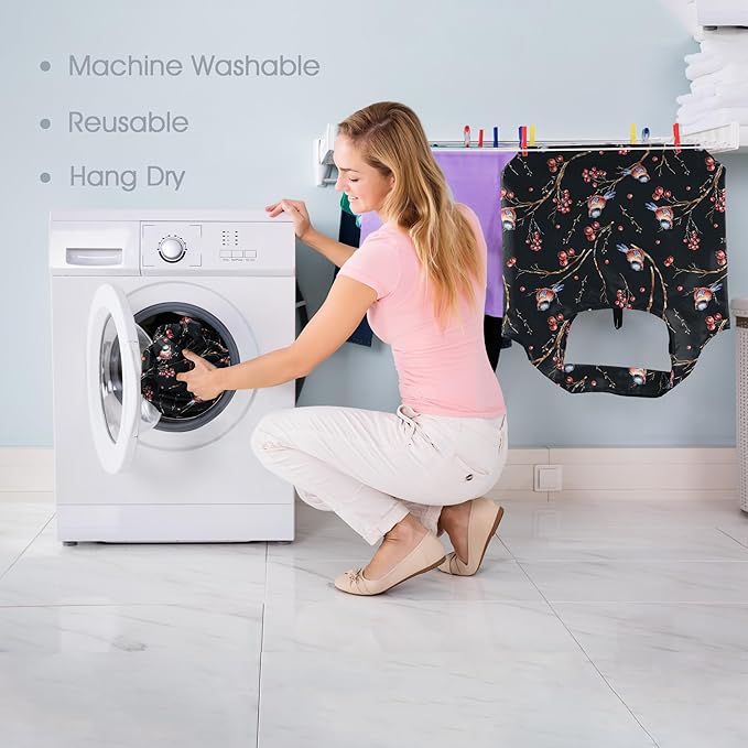 BeeGreen Birds Lover Gifts for Women Animals Reusable Grocery Bags Shopping Bags Bulk 6 Pack 50LBS X-Large Foldable Hummingbird Swan Robin Owls Parrots