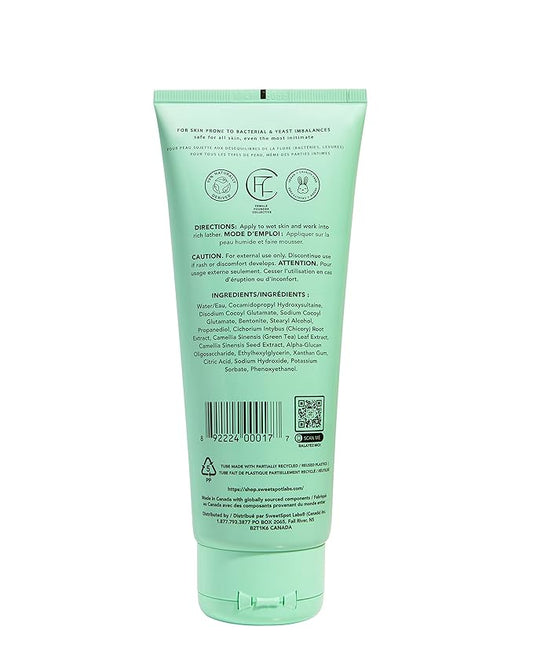 SweetSpot Labs Microbiome Balancing Feminine Wash, Clean, Gynecologist Tested & Approved, pH Balanced Body Wash, Unscented & Sulfate Free, 8 oz