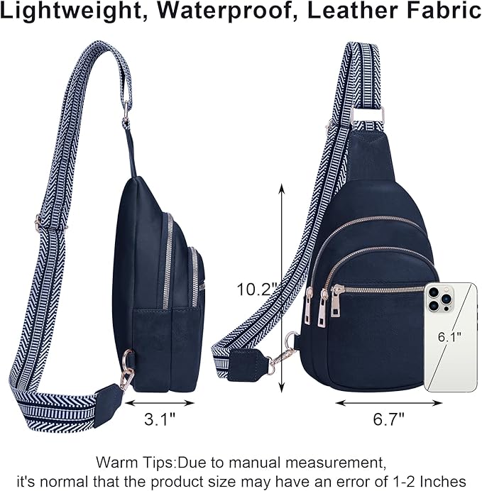 Small Leather Sling Bags for Women Fashion Crossbody Backpack Purse Sling Crossbody Bags