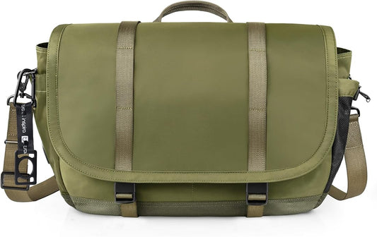 Expandable Messenger Bag Fit 16" Laptop for Men Women Work College Office Computer