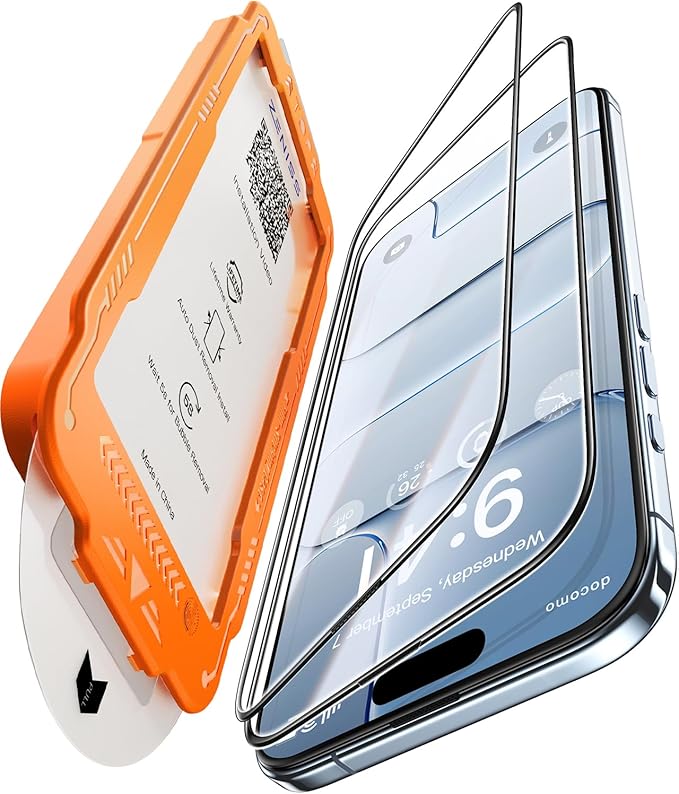 NeverBreak 9H+ Hardness for iPhone Air Screen Protector (17 Series) 12FT Military Grade Protection (Scratch, Shatter, Drop Resistance) Tempered Glass Full Edge Coverage Case Friendly 6.5" 2025, 2 Pack