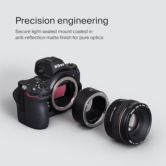 Urth Lens Mount Adapter: Compatible with Canon (EF/EF-S) Lens to Nikon Z Camera Body (Electronic)