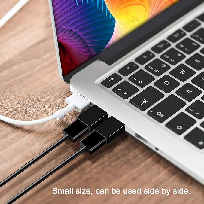 USB C Adapter - USB Male to USB3.0 Female OTG, Compatible with MacBook Air 2020/MacBook 12 inch/iPad Pro 2020 and More, Dark Green (Pack of 2)