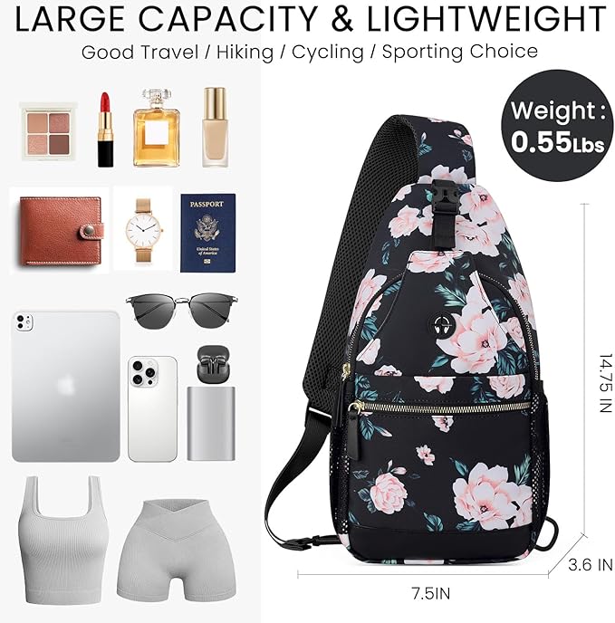 Small Crossbody Purses Bags for Women Men Travel, Chest Sling Bag Women Casual Cross Body Bag for Woman Sling Backpack