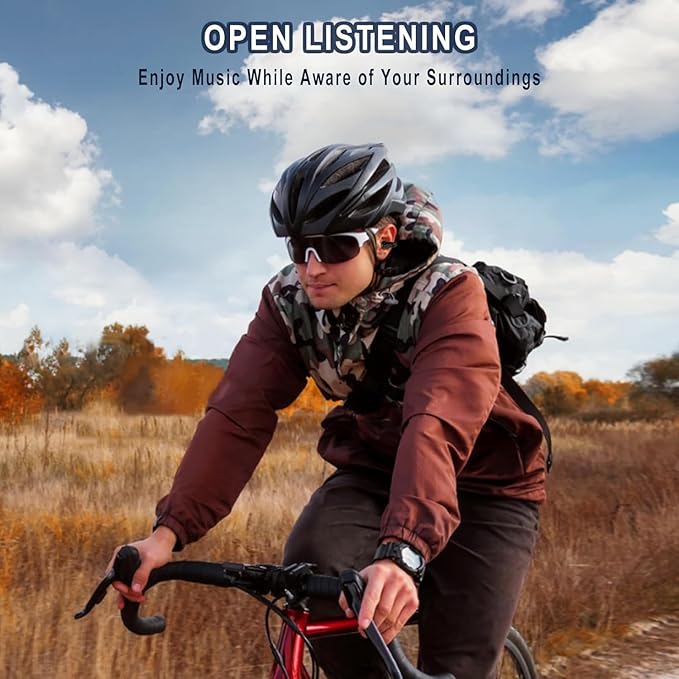 Wireless Headphones,Bluetooth 5.3 Ear Clip Earphones,36H Playtime Open Ear Clip Headsets with Mic,Mini Wireless Earbuds Bluetooth for Running Sport Gym,USB-C,Compatible with iPhone Android Samsung