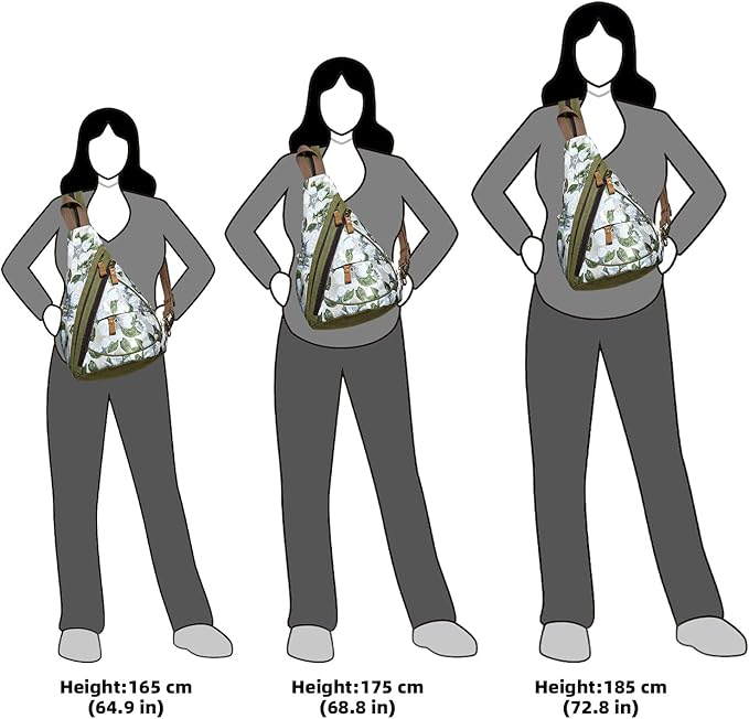 KL928 Canvas Sling Bag - Small Crossbody Backpack Shoulder Casual Daypack Rucksack for Men Women(Large Version)