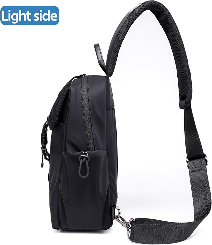 Men's Large Capacity Crossbody Chest Bag, Travel-Ready Sling Pack for Weekend Trips, Waterproof Anti-Scratch Shoulder Bag, Small Backpack, Gift for Men