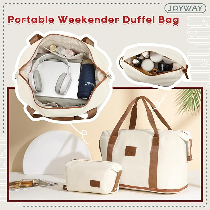 Joyway Expandable 24 Inch Luggage with Spinner Wheels, Lightweight Hard Shell Medium Checked Suitcase, 3 Piece Luggage Sets with TSA Lock, White