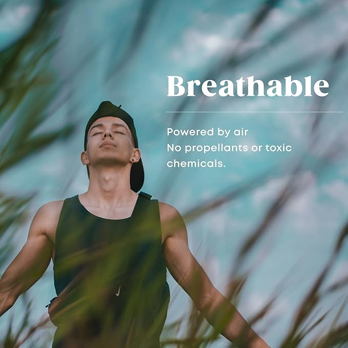 Fitness Deodorant Spray - Men & Women - Aluminum-Free - All Day Ultimate Odor Protection - Sweat Resistant - Air-Powered - Vegan & Plant-Based - Made in USA -Unisex -3.4oz Travel Size -2 Pack