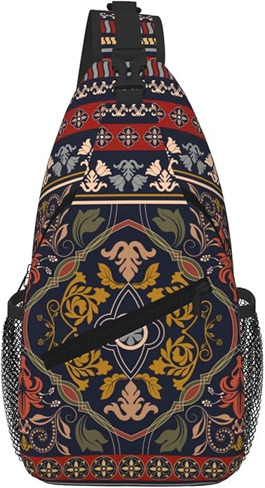 Cross Chest Bag Diagonally for Men Shoulder Bag for Travel Hiking Trendy Sling Bag with Adjustable Shoulder Strap