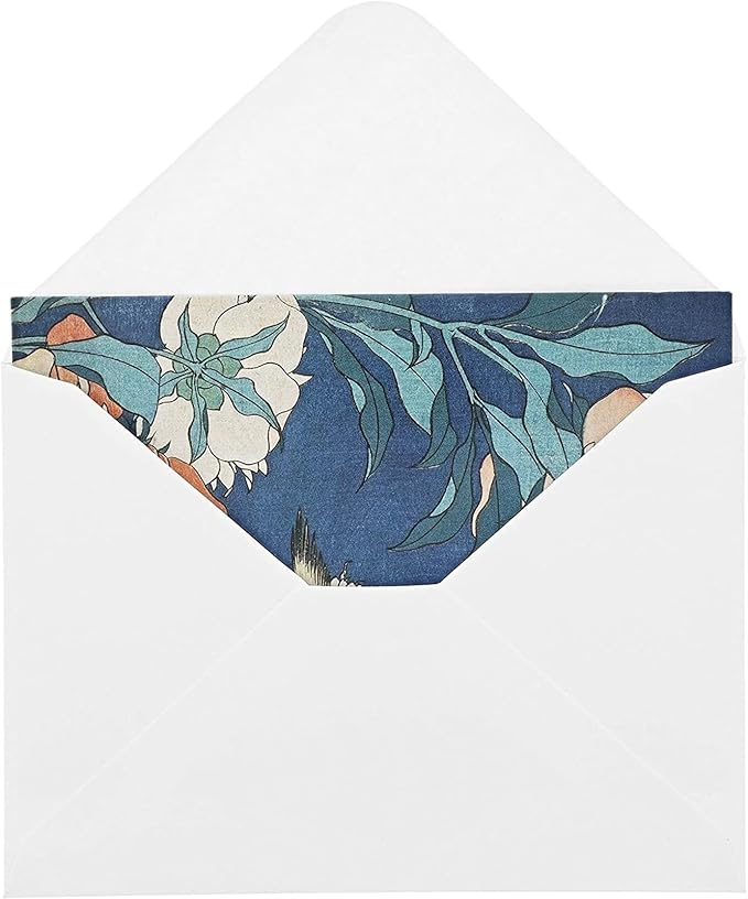 The Gifted Stationery Assorted Greeting Card Box - Blank Interior Note Cards & Envelopes - Hokusai Japanese Stationery for Thank You & Birthday Notes - All-Occasion Greetings - 36 Count, 3.5 x 5 In
